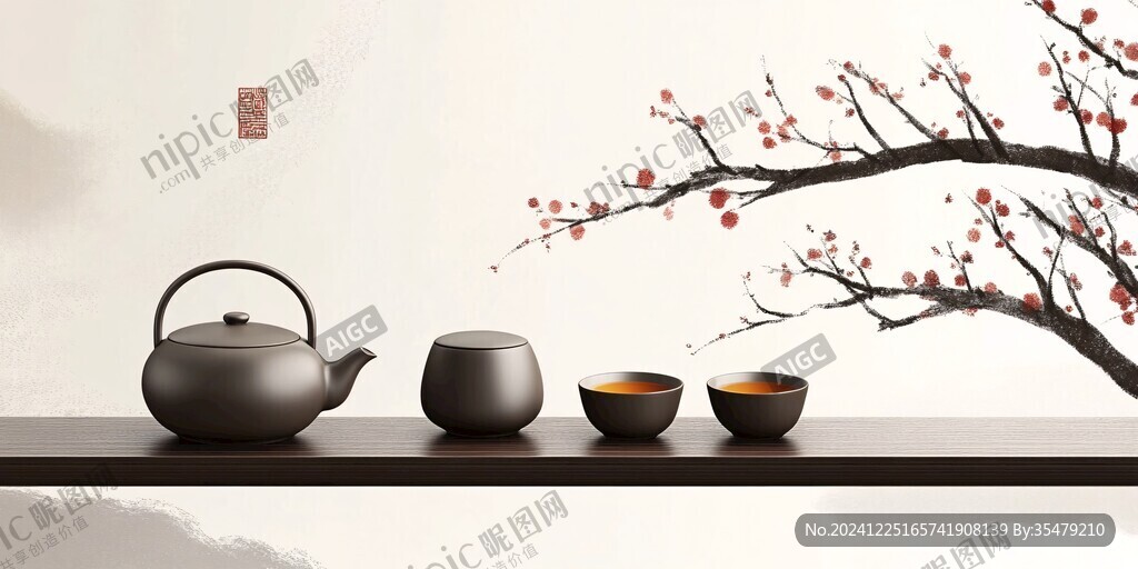 茶具插画