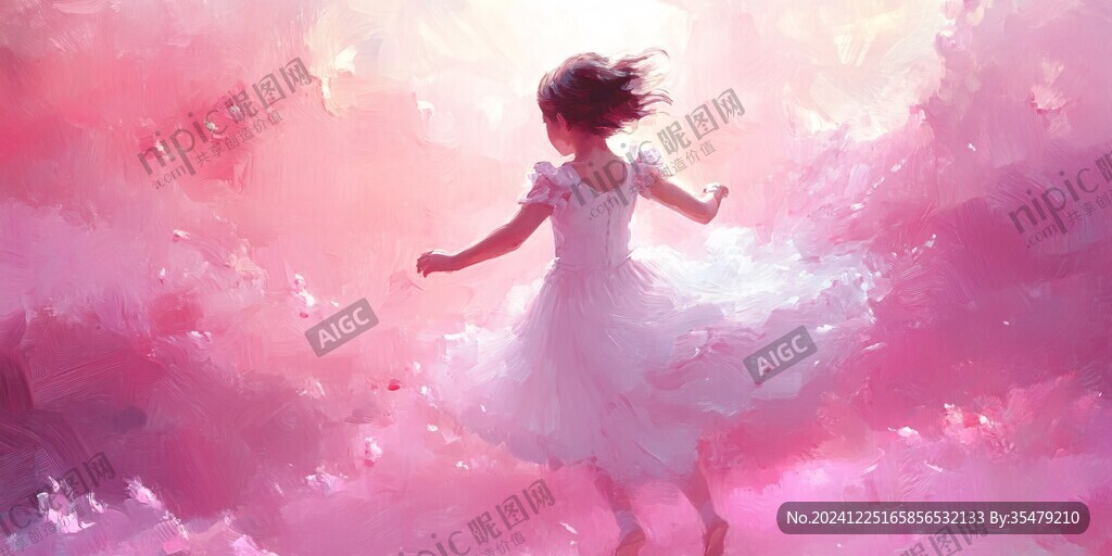 梦幻少女插画