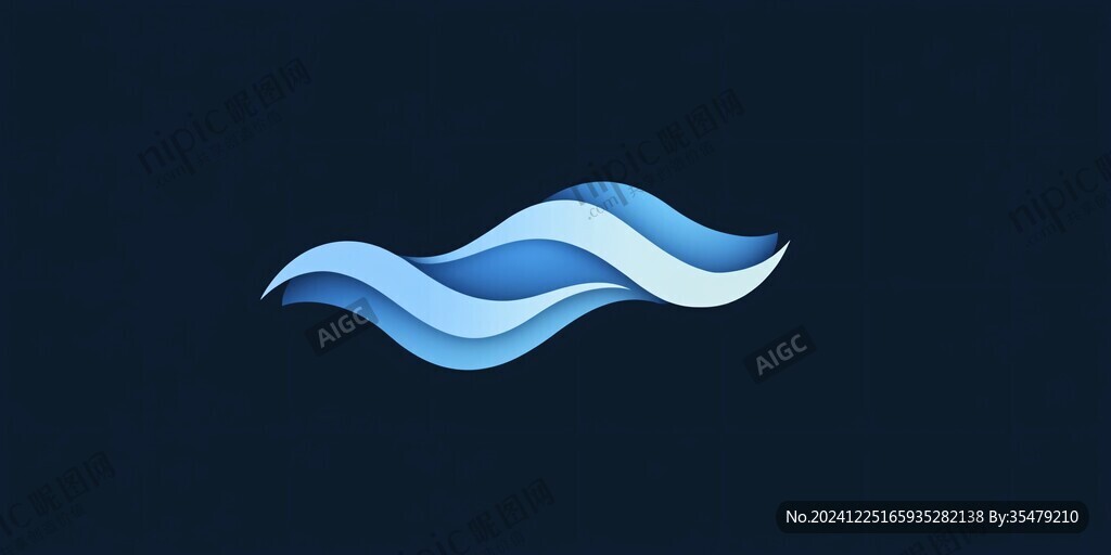 水波logo设计