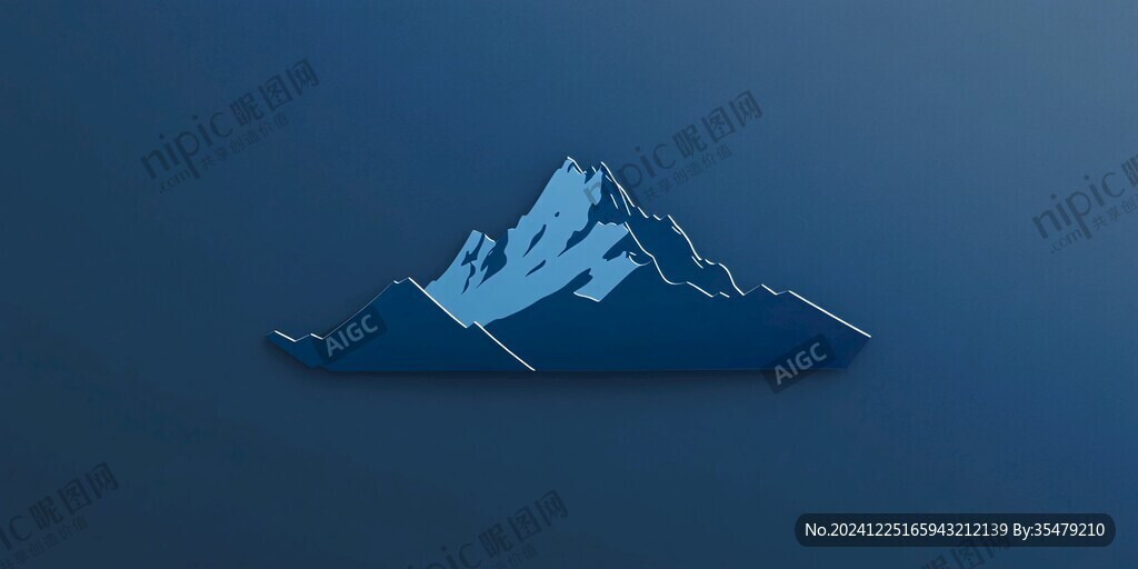 冰山插画logo