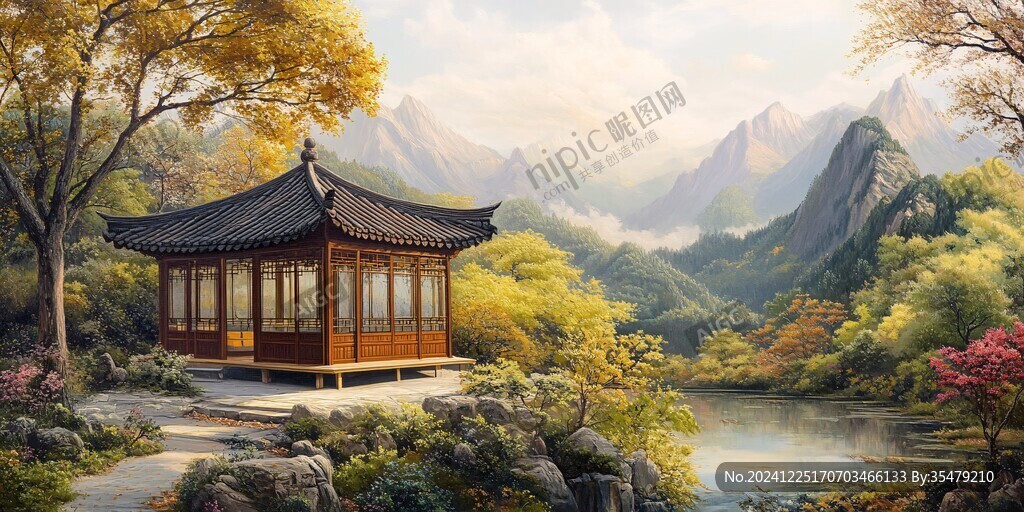 画风凉亭