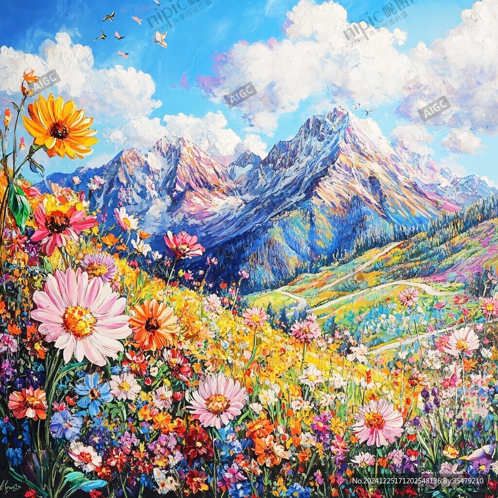 美丽风景油画