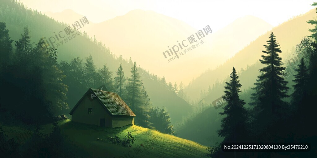 宽屏风景画