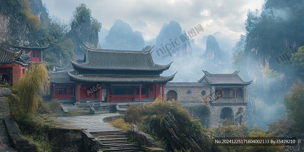 云彩高山古寺