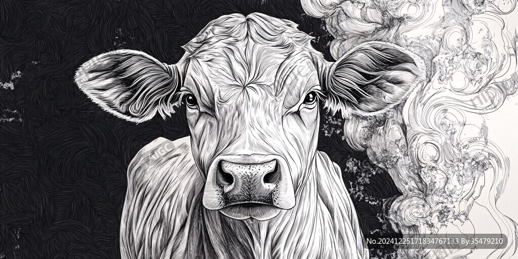 牛包装插画