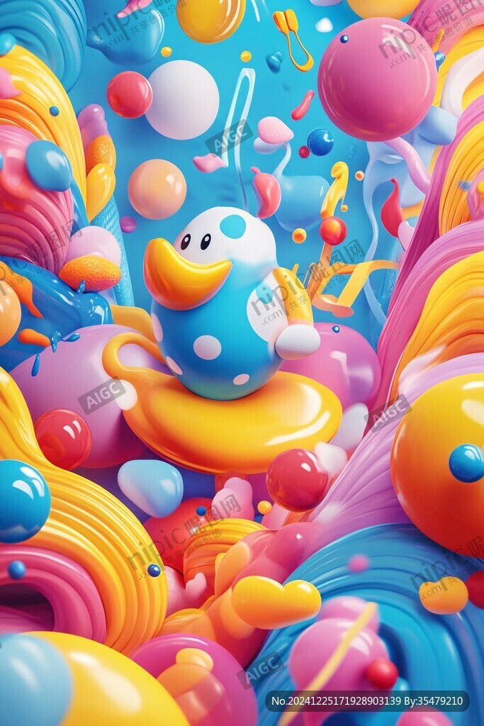 3d立体插画风格