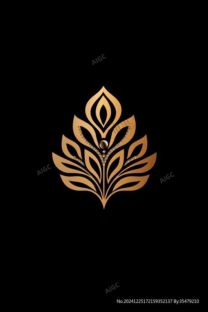 金色的花logo