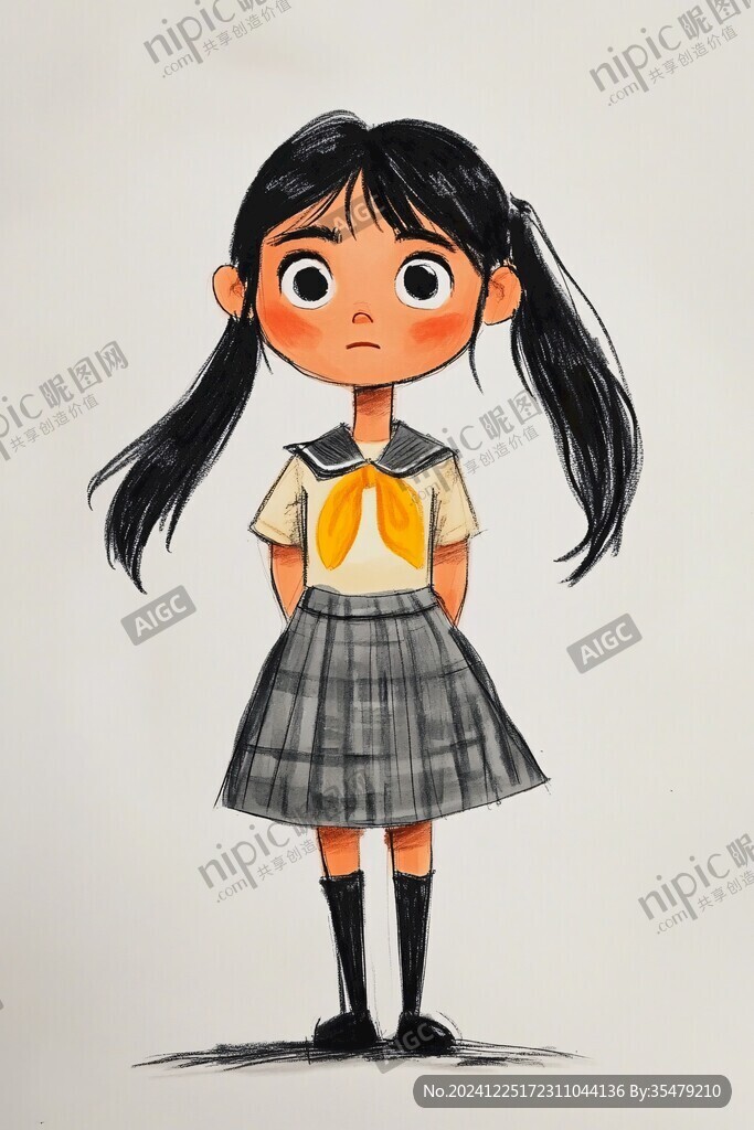 手绘小女生