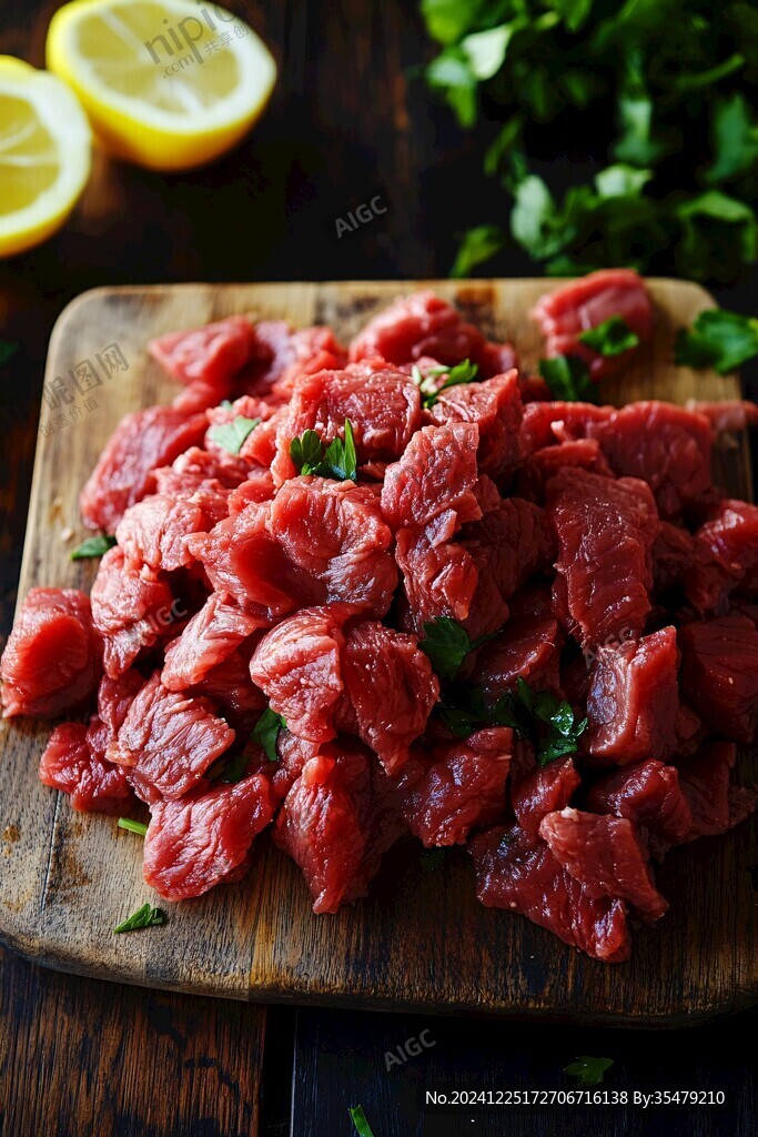 柠檬牛肉粒
