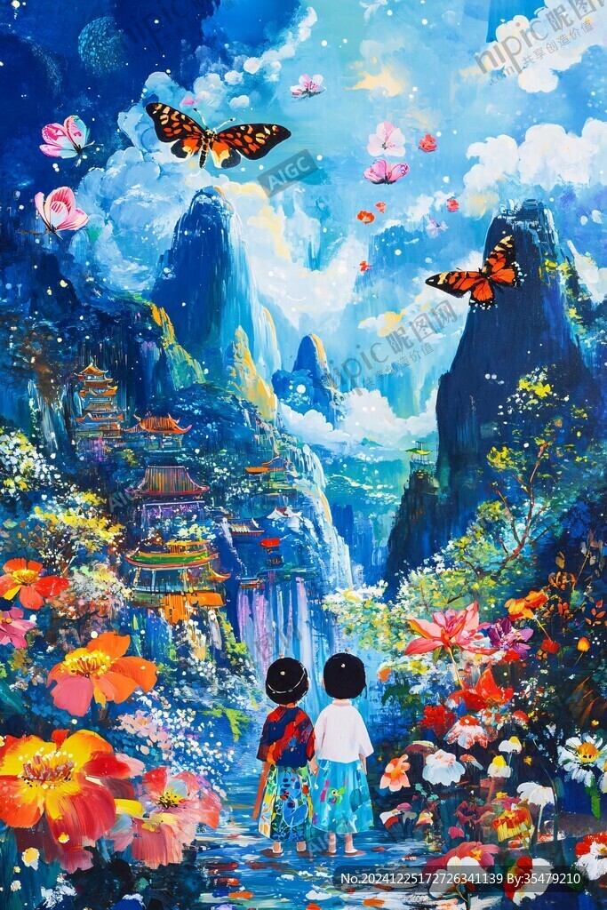 插画唯美浪漫