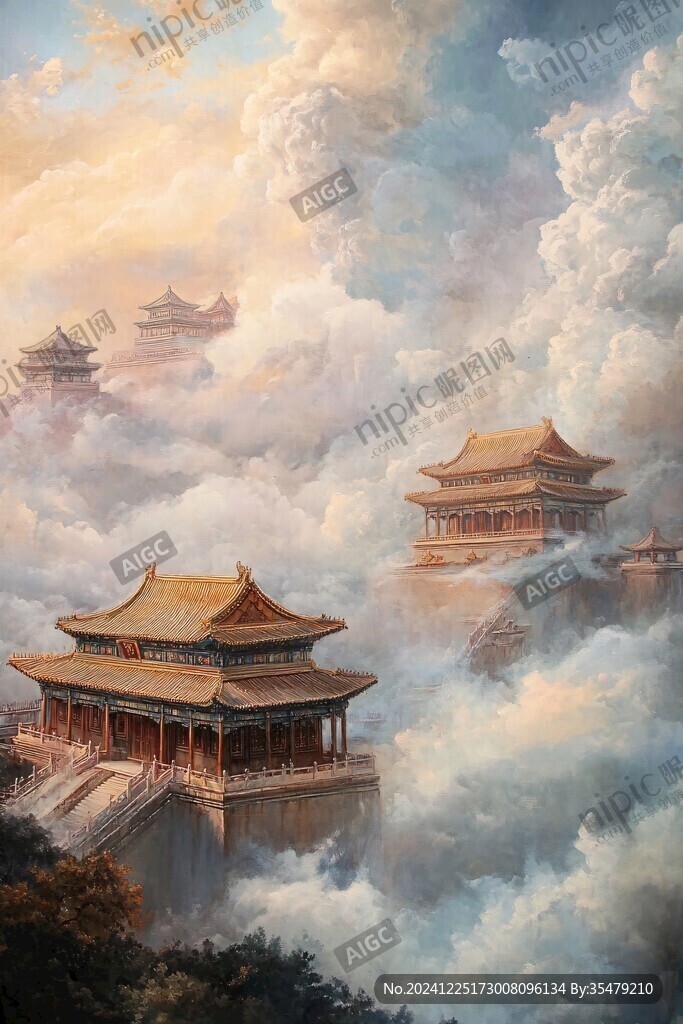 宫廷皇宫皇室云海传统