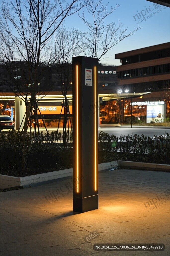 导视牌夜晚效果