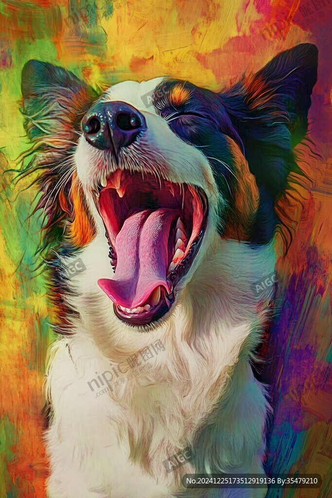 插画边牧
