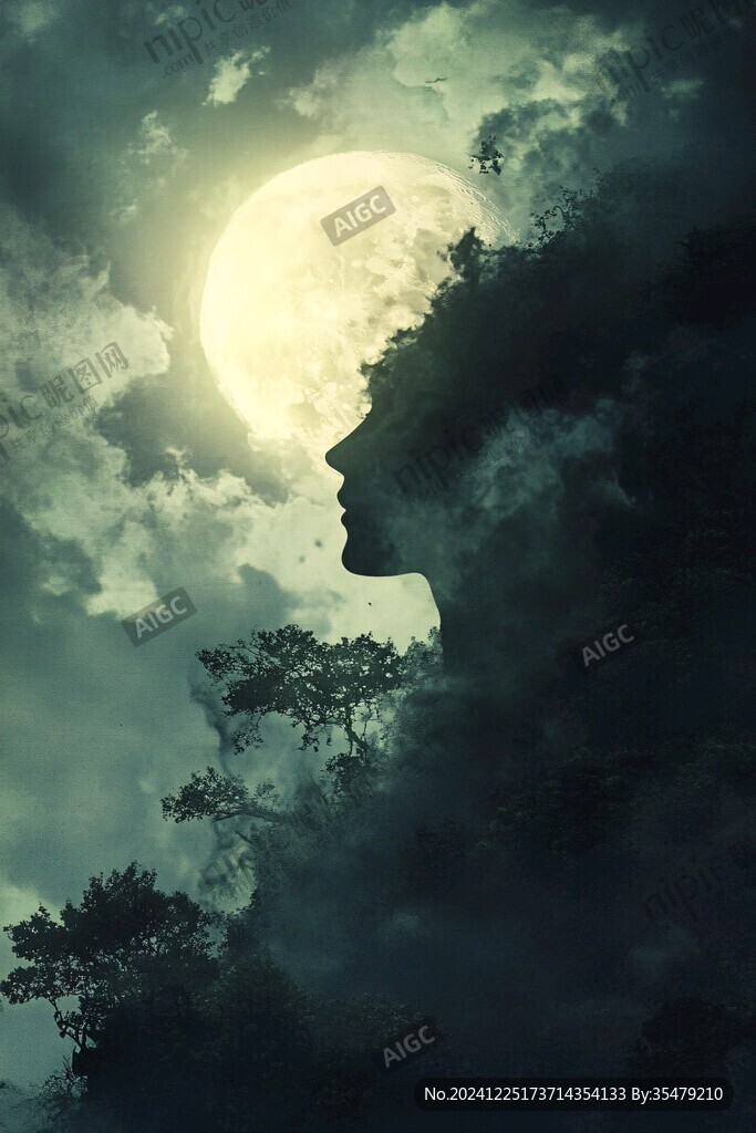 蓝月夜梦幻唯美奇幻