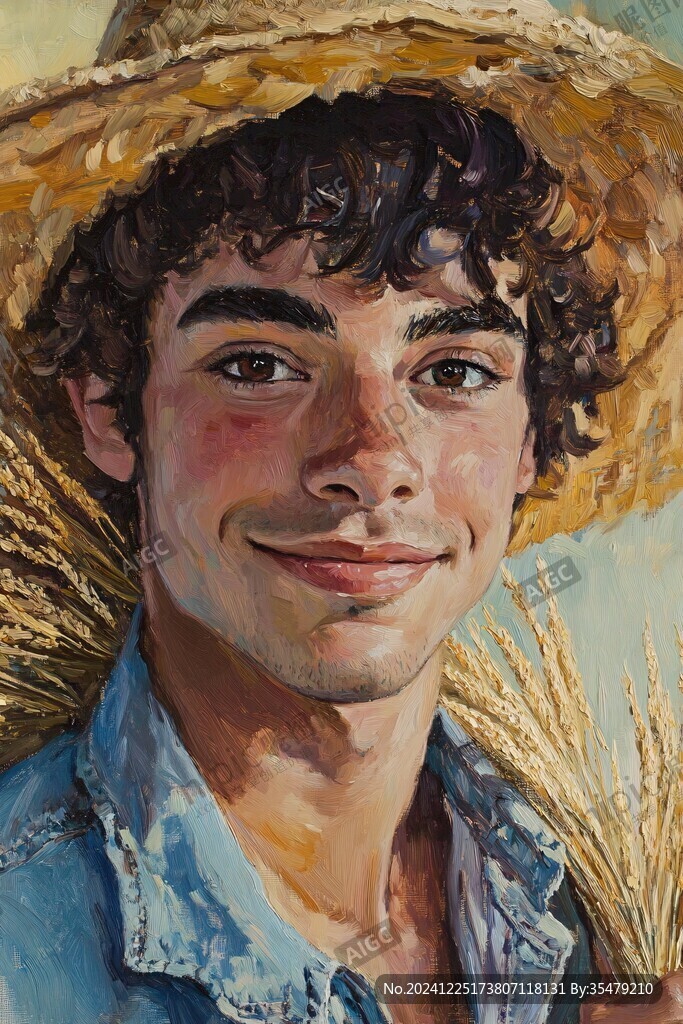 油人物插画