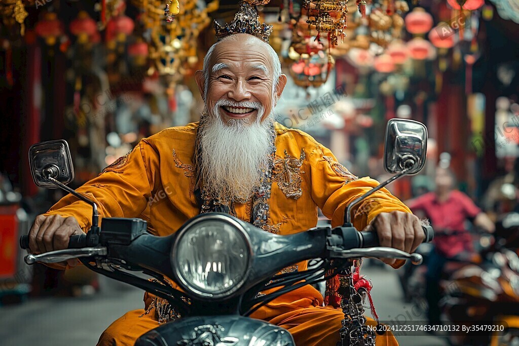 骑车财神