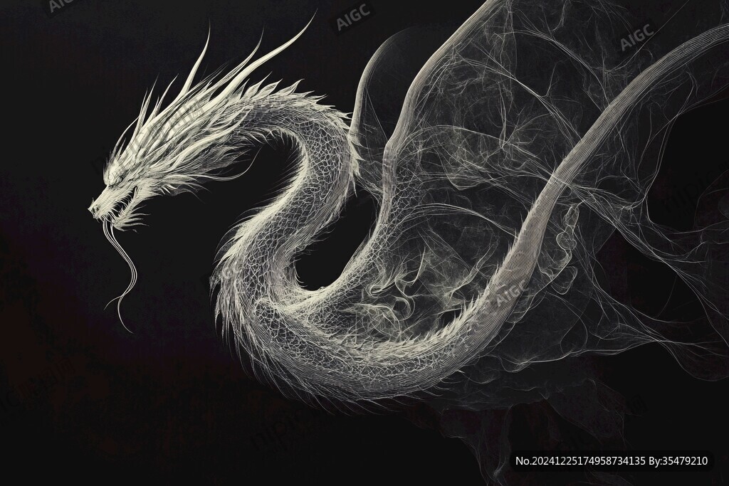 龙包装插画