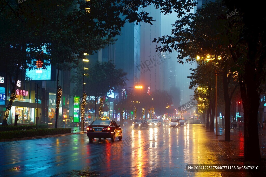 都市雨夜