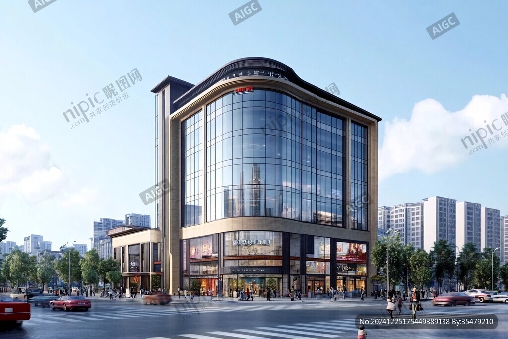网点沿街透视