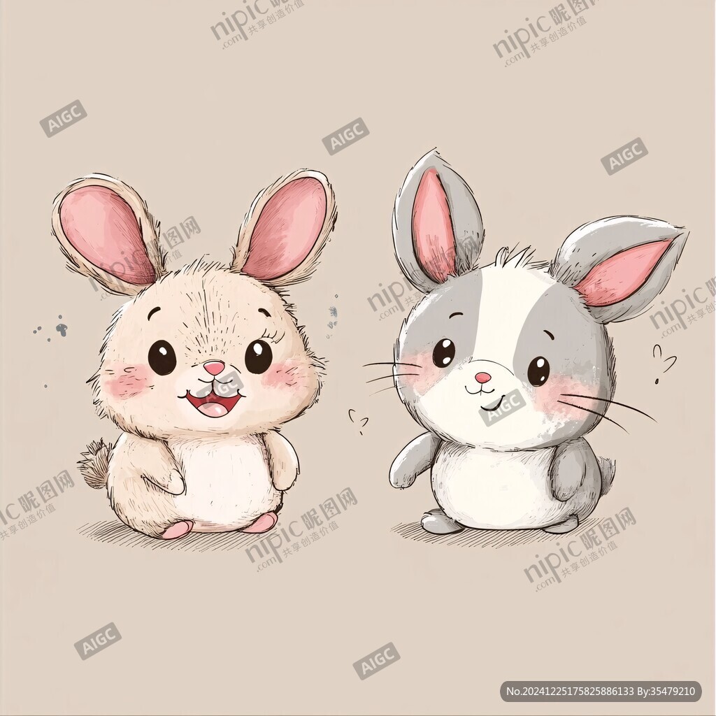 小兔临摹
