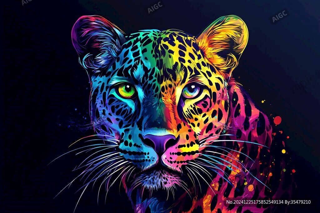 动物创意炫光效果