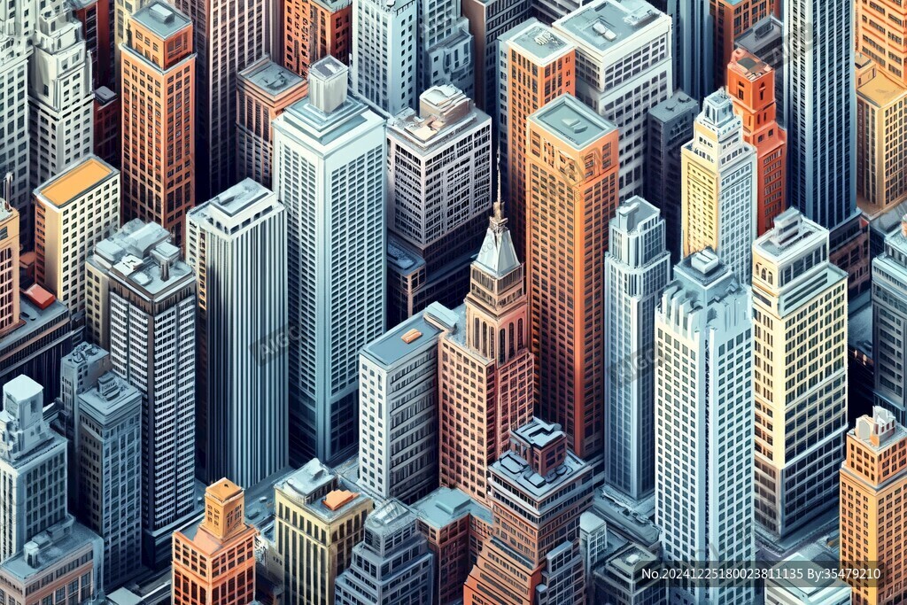 3d立体艺术城市场景
