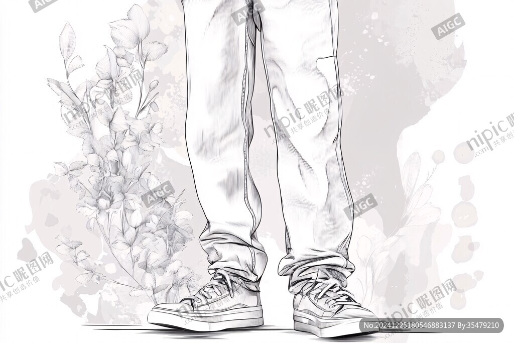 潮牌服装插画
