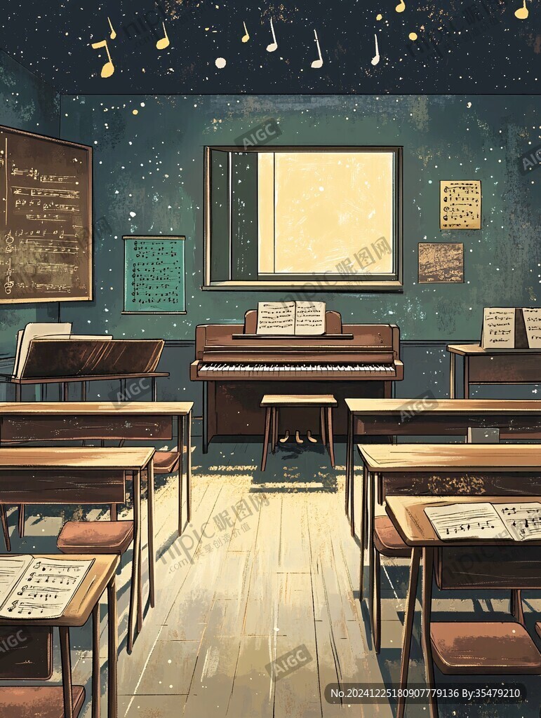教室插画