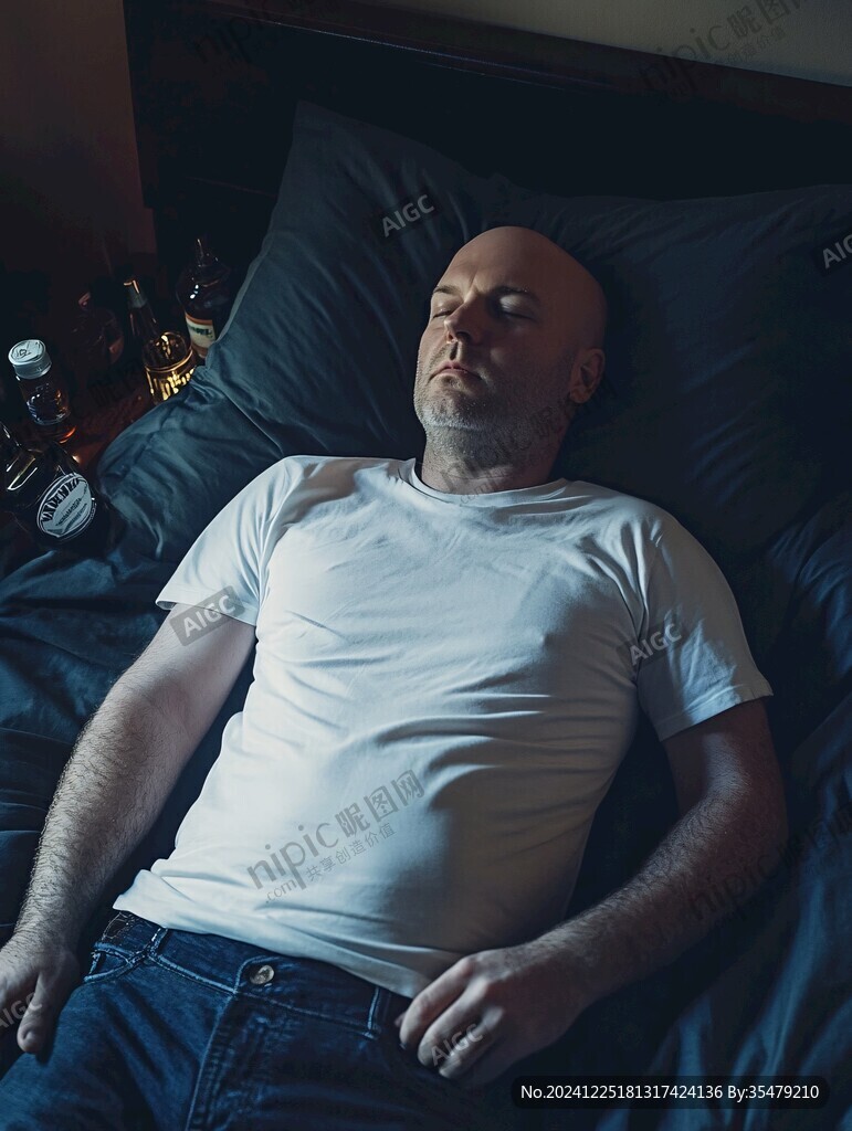 醉寂寞的男人睡觉