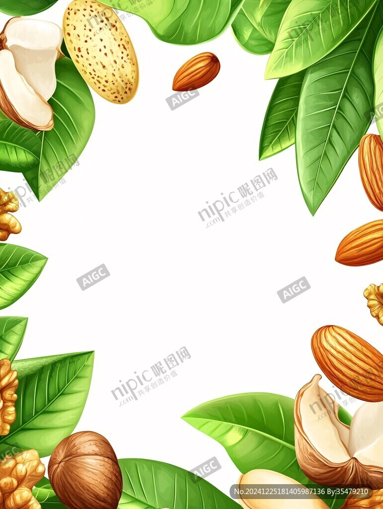 卡通坚果插画