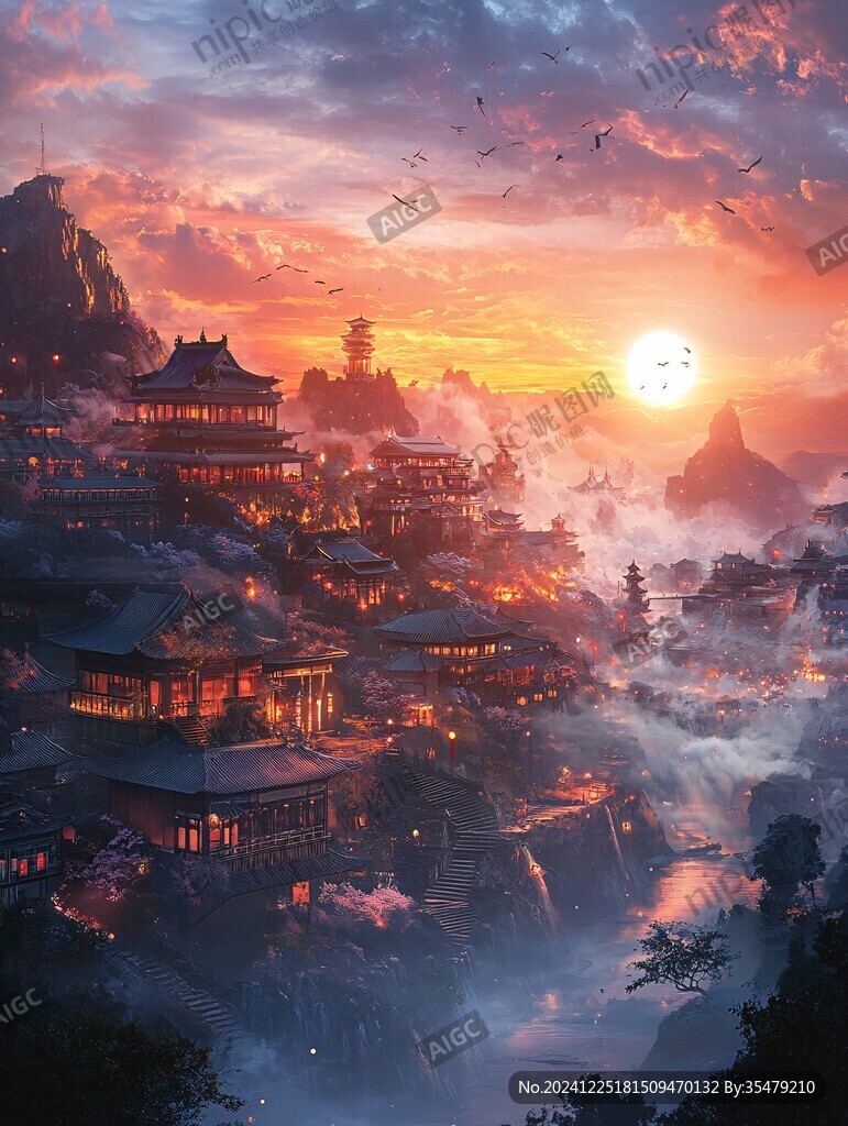 古风仙境天上宫阙