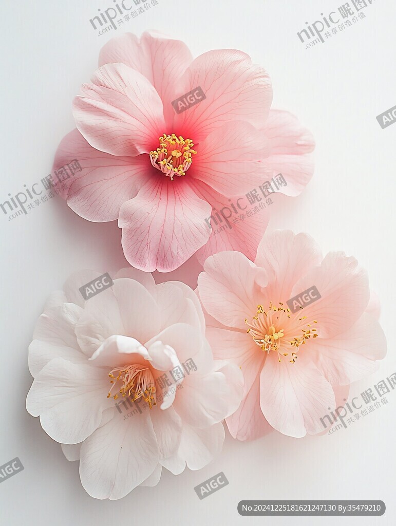 3d立体简约花
