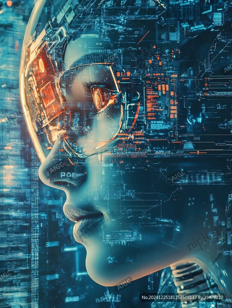 人工智能vr海报背景