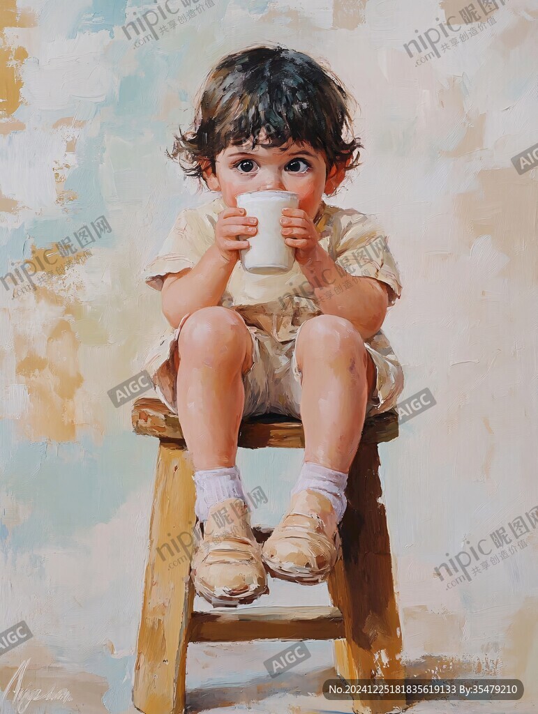 小朋友油画