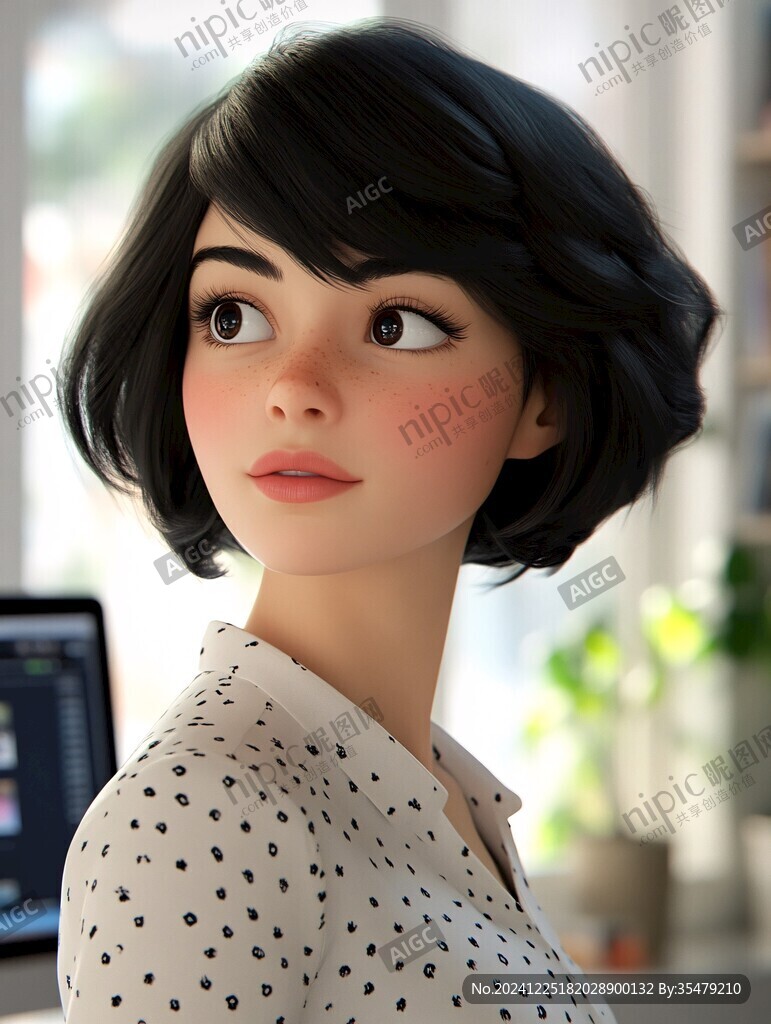 写实人物插画