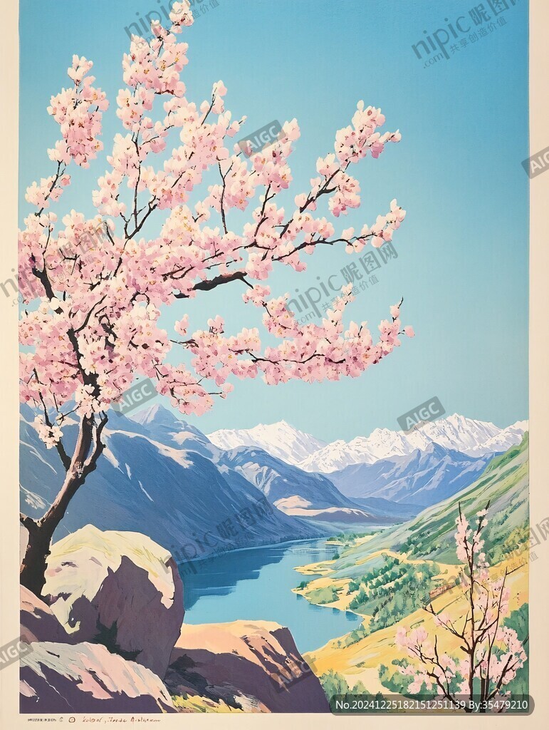 无框画桃花节桃花园区