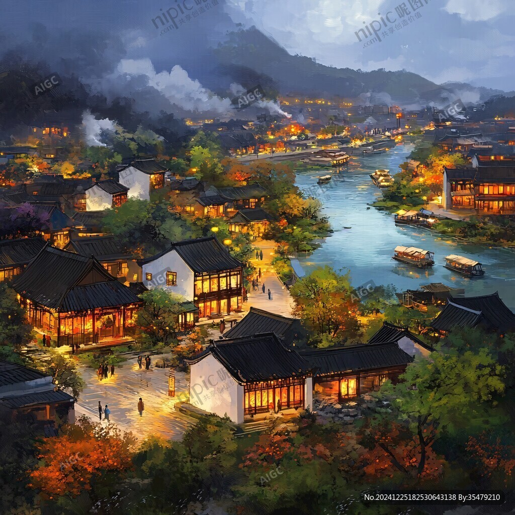 古镇效果图