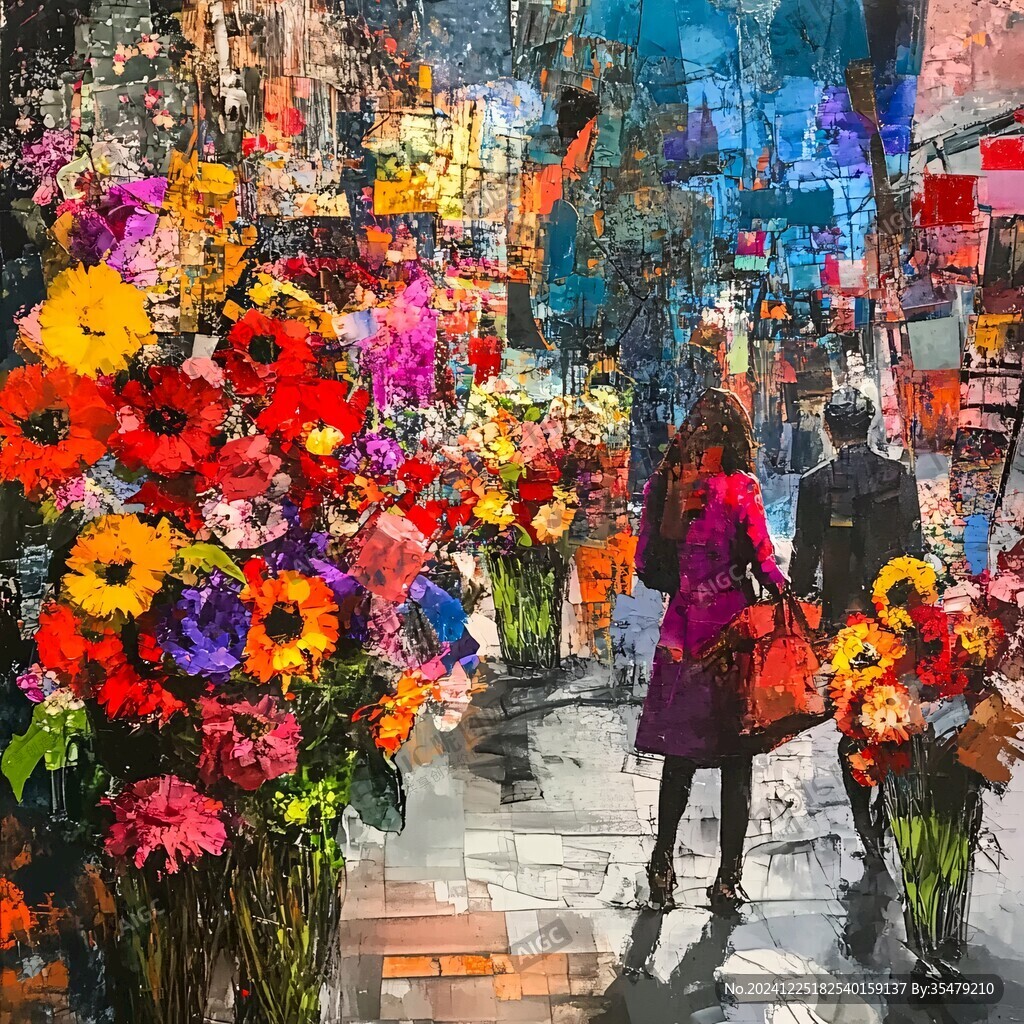 花店壁画