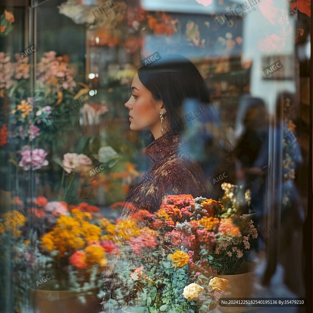 干花店橱窗