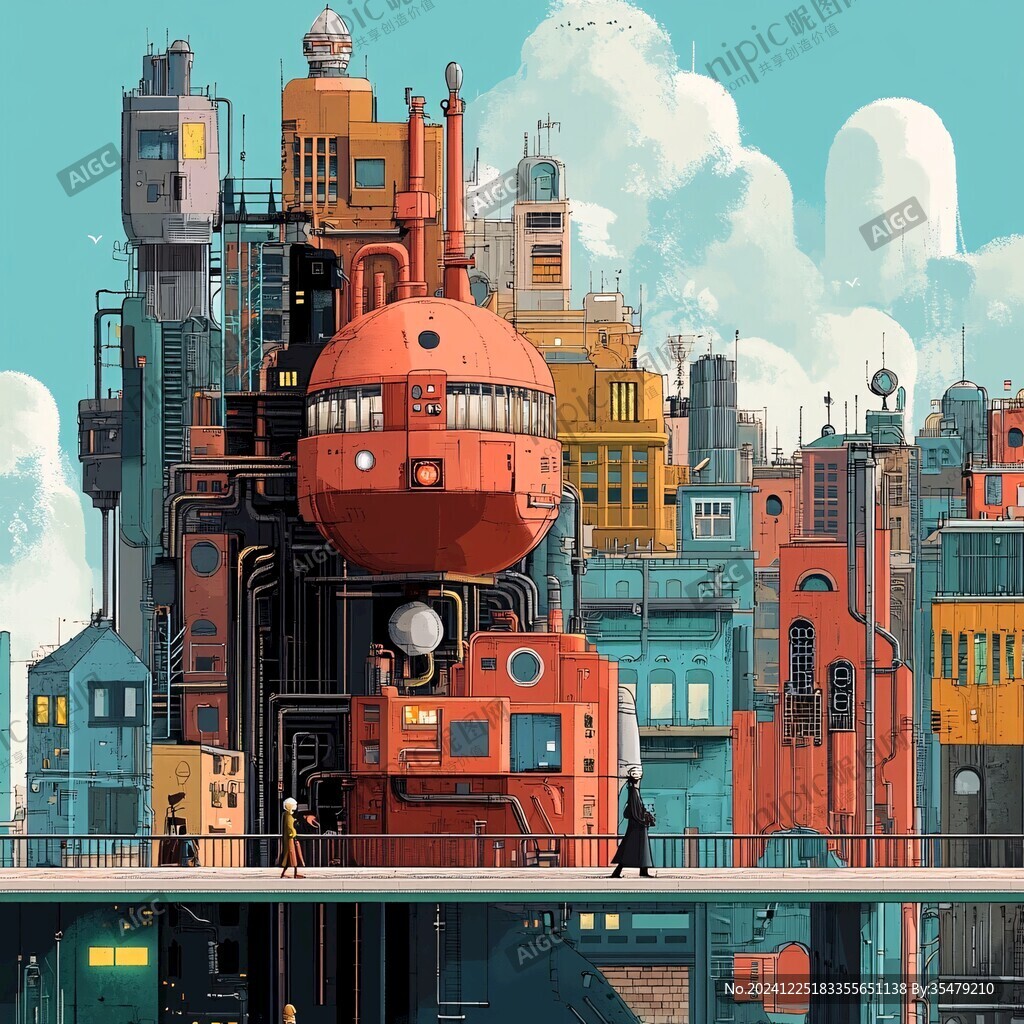 科幻题材插画