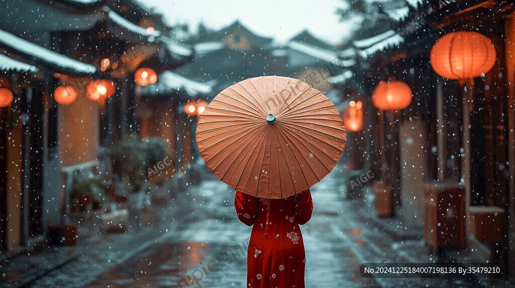 红伞祈福