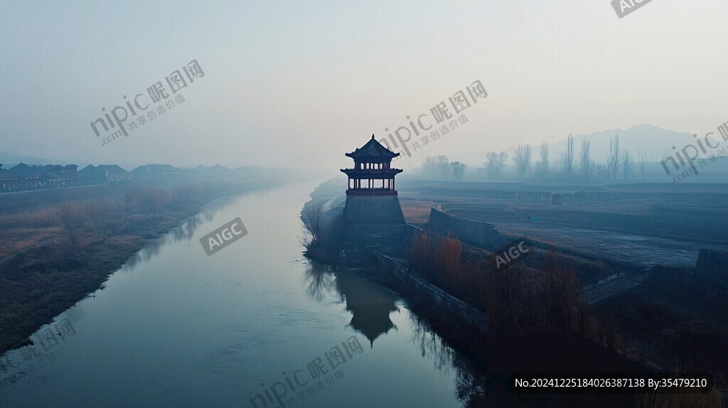 宋夹城的早晨