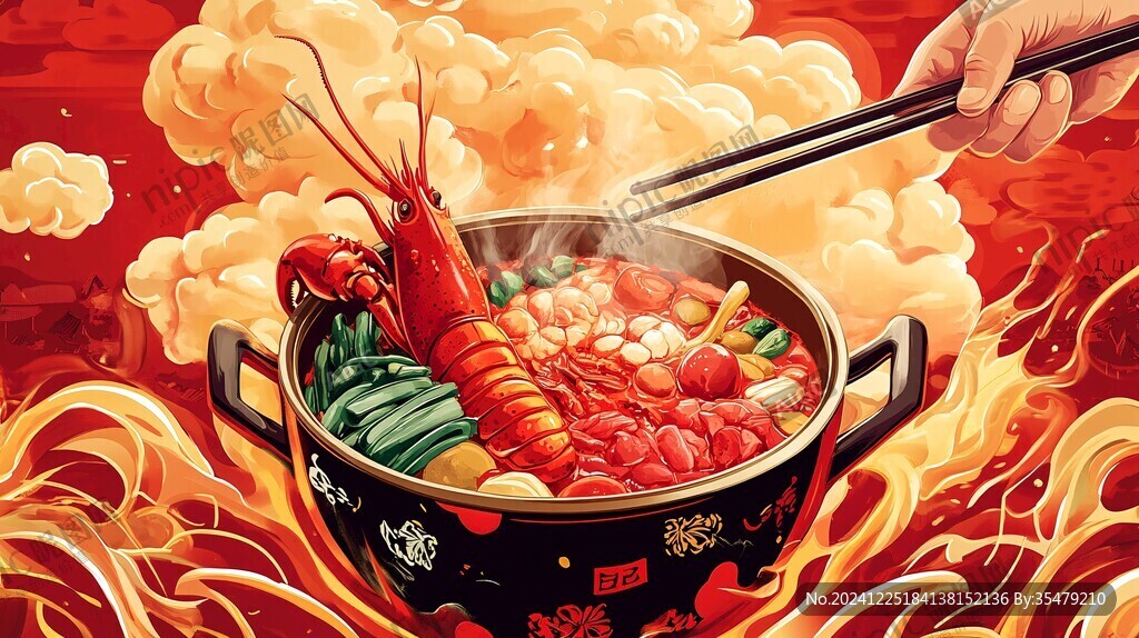大盆菜插画