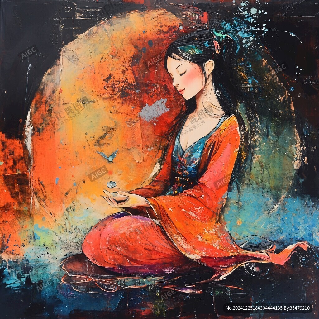 东方美人装饰画