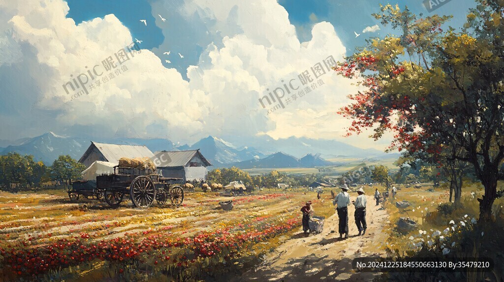 唯美农村场景