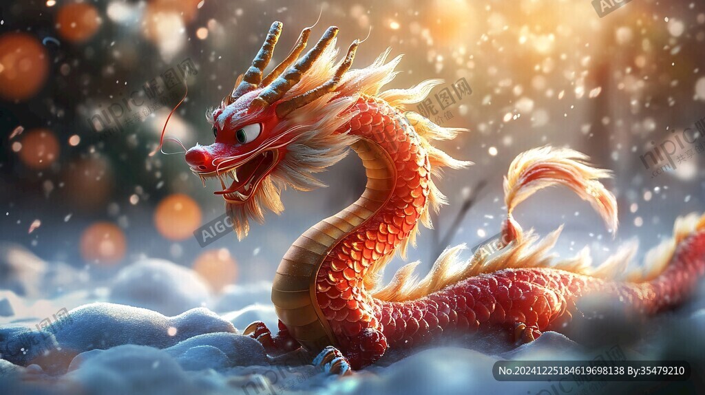 龙年横版插画