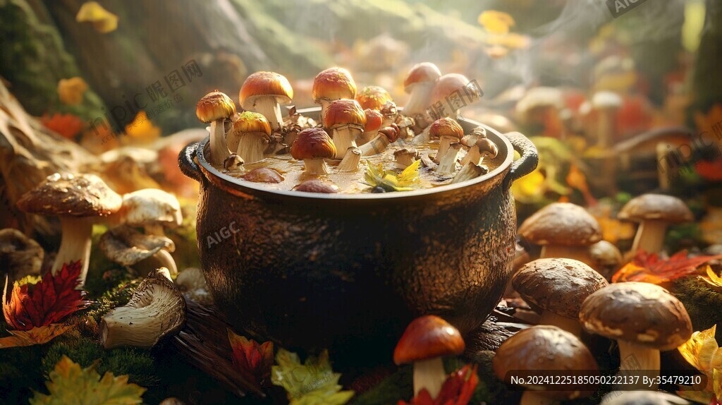 唯美森林野生菌