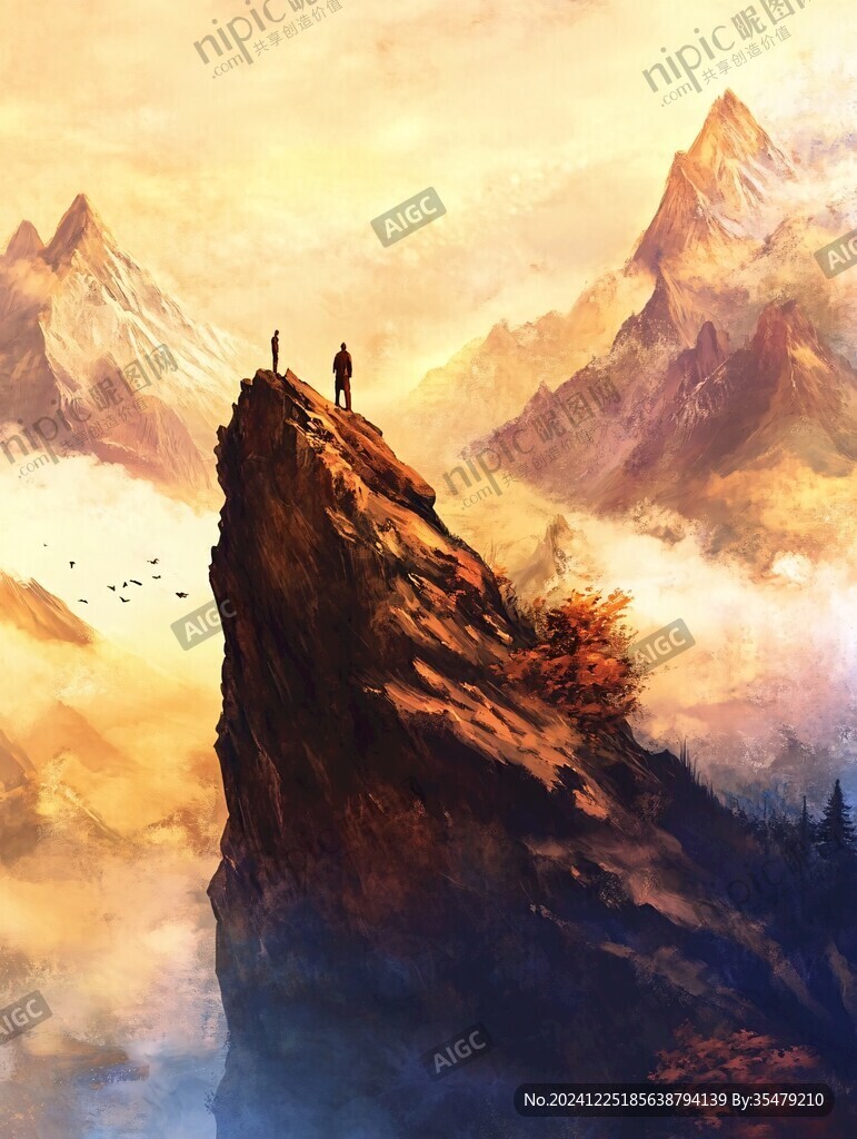 山高人为峰登山