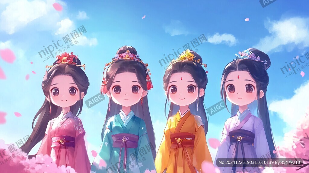 q版四大美女