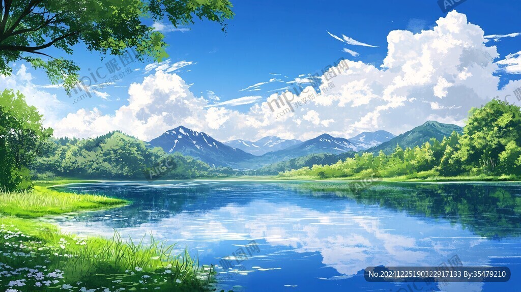 宽屏风景画